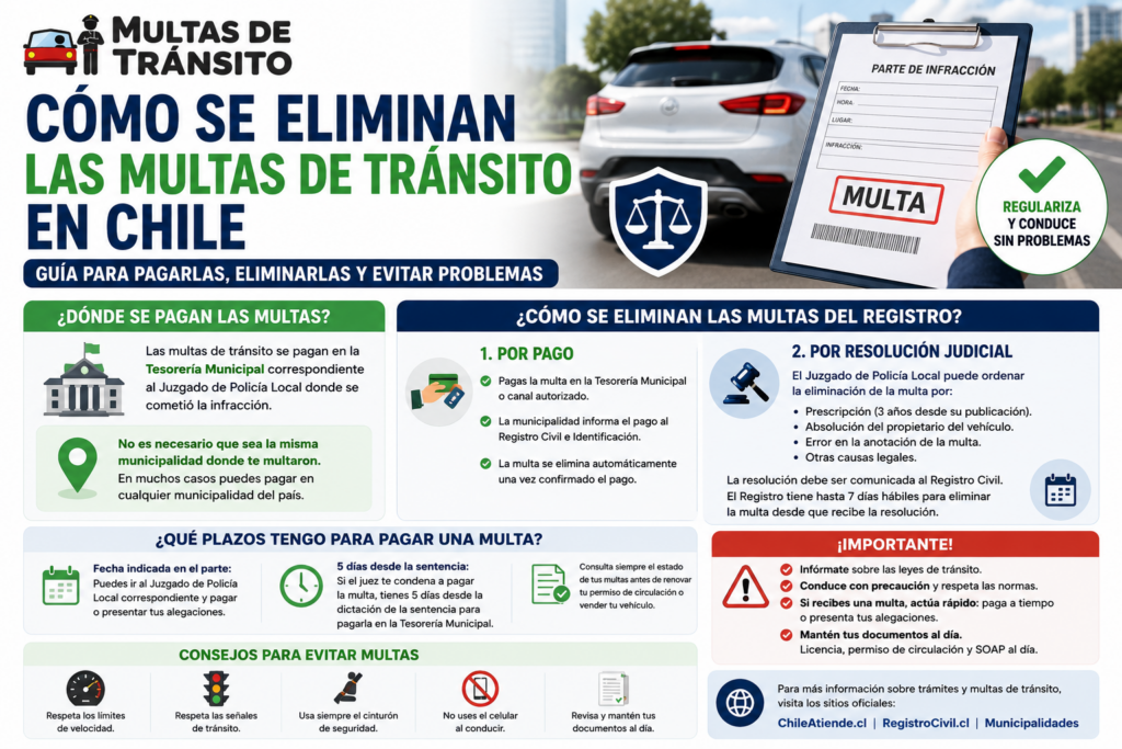 como se eliminan las multas de transito en chile
