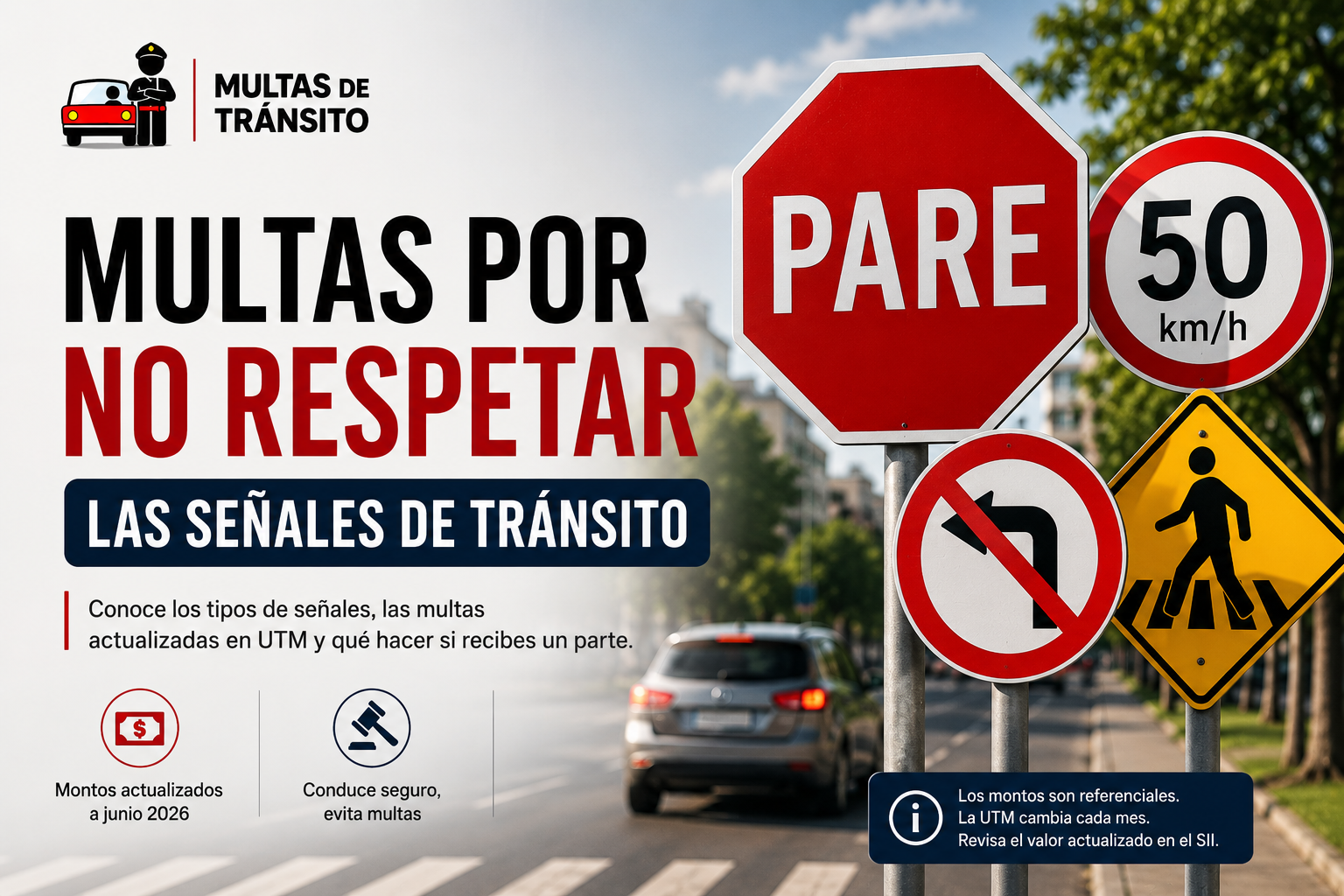 Imagen ilustrativa sobre multas por no respetar las <a href=